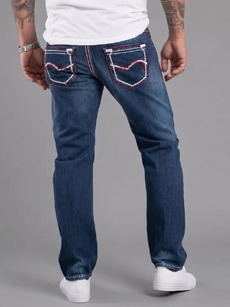 Чоловічі джинси Rock Creek Denim M33 з посиленими швами, темно-сині (42W / 36L, Rc-2272)
