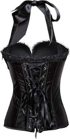 Жіночий корсетний топ: вінтажний стиль, середньовіччя, Ренесанс, квітковий принт, регульовані бретелі, шнурівка, ромбічний візерунок, корсет, корсаж, бюстгальтер, аксесуар для суконь, чорний, розмір S