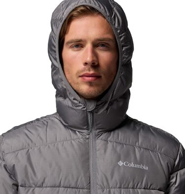 Чоловіча зимова куртка-пуховик Columbia Fiveile Butte™ II з капюшоном, City Grey, розмір XL