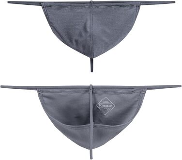 Танга чоловічі BIATWOWR з великою кишенею, шовкові, дихаючі, безшовні, сексуальні труси, чорно-темно-сірі, XL