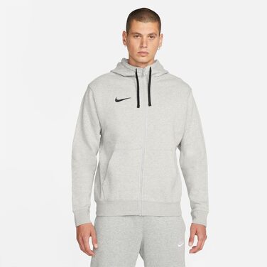 Чоловіча спортивна толстовка Nike Park 20 з капюшоном та блискавкою, темно-сіра (Dk Grey Heather/Black)