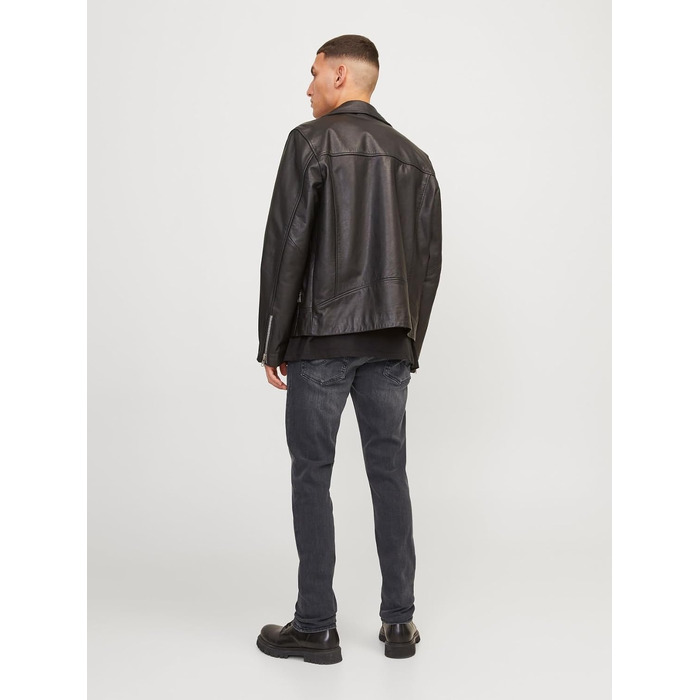 Чоловічі джинси Slim Fit Jack & Jones JJIGLENN чорного кольору, денім