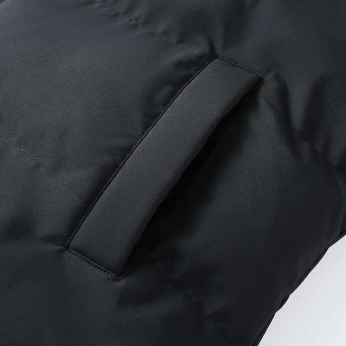 Чоловіча зимова стібана жилетка Allthemen, утеплена легка outdoor-жилетка, чорна (S)