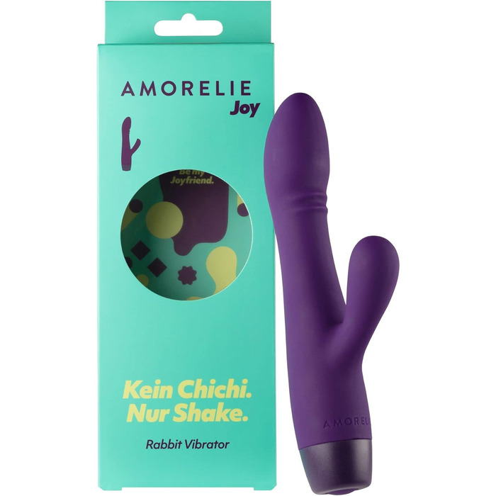 Вібратор AMORELIE Joy – Кролик для жінок | Водостійкий, перезаряджуваний, силікон, ABS, фіолетовий