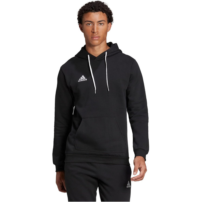Чоловіча толстовка з капюшоном Adidas Entrada 22, чорна, розмір L