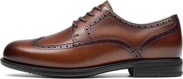 Чоловічі шкіряні туфлі Bruno Marc Brogue Wingtip світло-коричневого кольору, розмір 44 EU