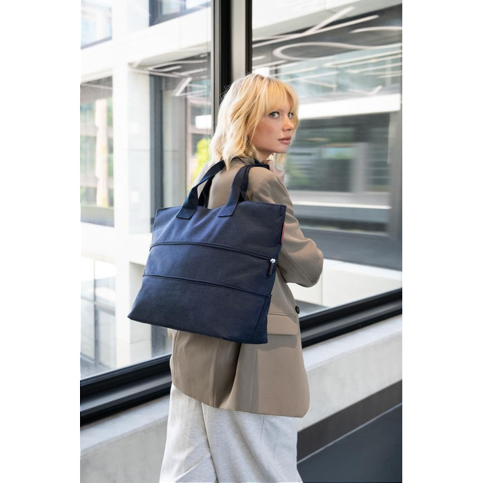 Універсальна сумка-шопер reisenthel shopper e1 Twist Navy, містка сумка для покупок