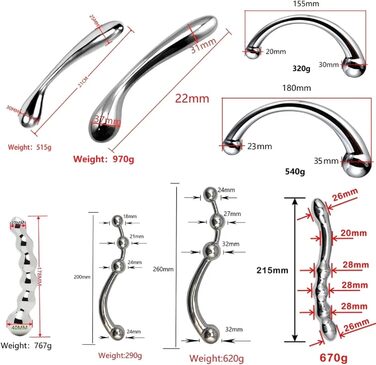 Анальний плагін з нержавіючої сталі, подвійний, великий, фальшивий ділдо, металеві анальні кульки, масажний стрижень, іграшка для вагінального сексу