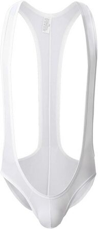 Спортивний жіночий леотард Faringoto з шортами та підтяжками (білий, L)