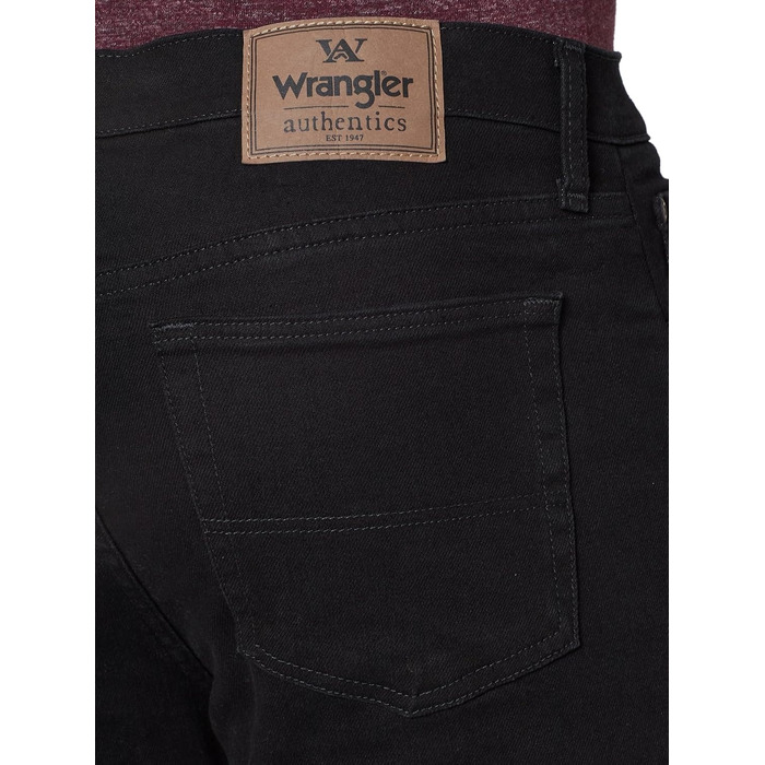 Чоловічі джинси Wrangler Authentics класичного крою, стрейч, 5 кишень, чорні, розмір 38W / 32L