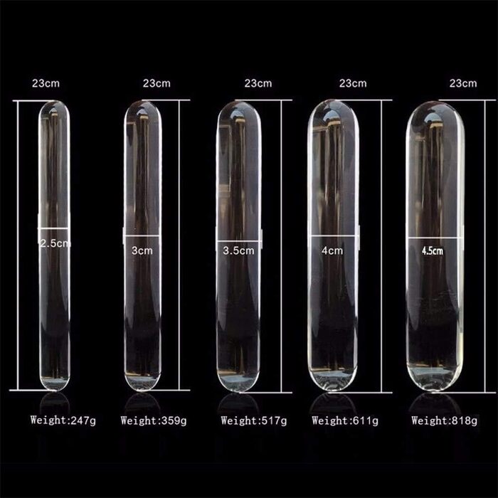 Анальний дилда з скла OnundOn, 23 см, діаметр 4.5 см