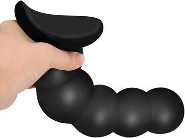 Анал-пробка Roluck з 5 кулями та присоском - іграшка для дорослих (L)