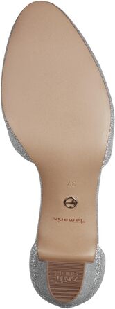Жіночі туфлі-човники Tamaris Silver Glam 919, сріблясті, синтетика, розмір 40 EU