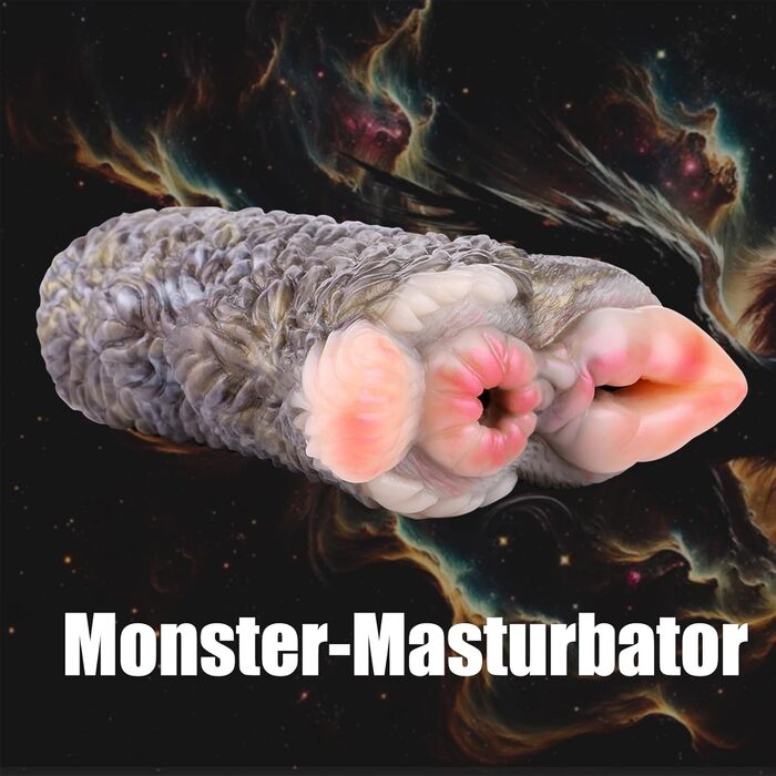 Реалістичний мастурбатор Seckoe Tier з анусальним тунелем та анатомією тваринної вагіни (G6193, Камелеон)