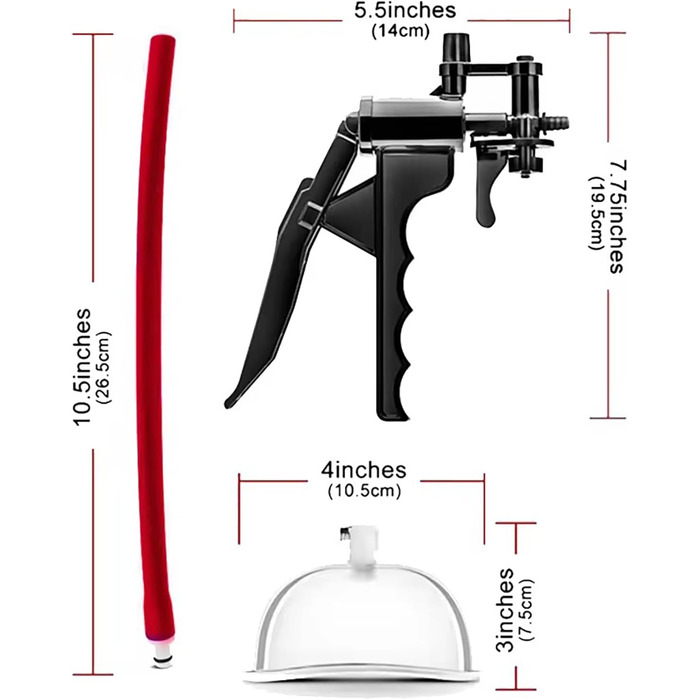 Вакуумна жіноча грудна насос-стимулятор для ніпелів та клітора, SM іграшка для дорослих