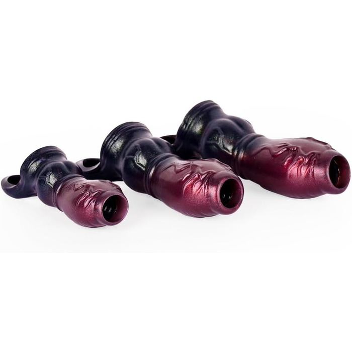 Чохол для пеніса з кільцем для яєчок, збільшувач пеніса, затримка еякуляції, для чоловіків та пар (S/M/L)