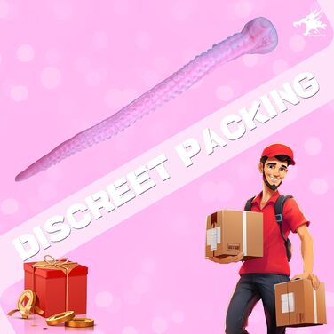 Силіконовий дилдо-октопус Alla Platinum 65см з підсвічуванням (рожевий) з присосками для жінок та чоловіків, іграшка для анального сексу, Cthulhu