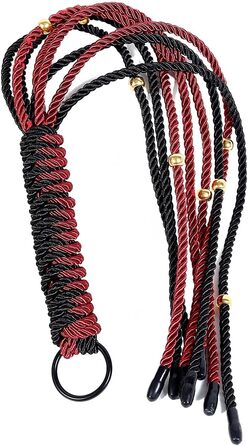 Набір для БДСМ: батіг з червоно-чорного плетіння, пензлики, для дорослих, секс-іграшки, бондж