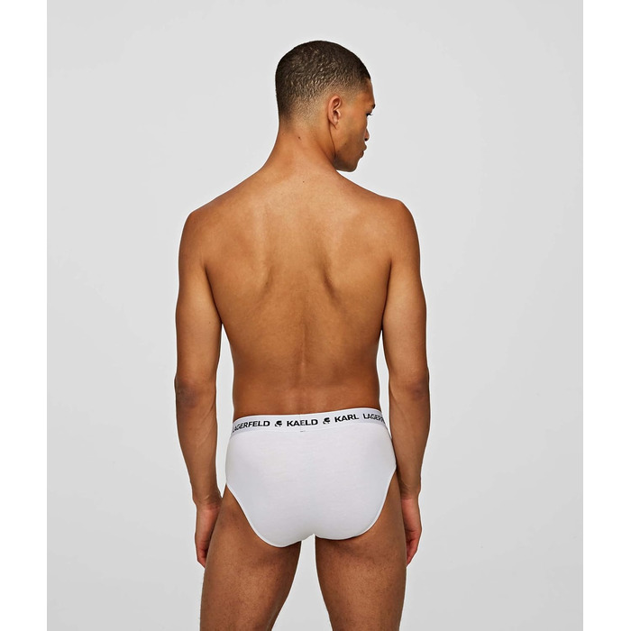 Чоловіча футболка Karl Lagerfeld з логотипом (X3), чорна (M, білий)