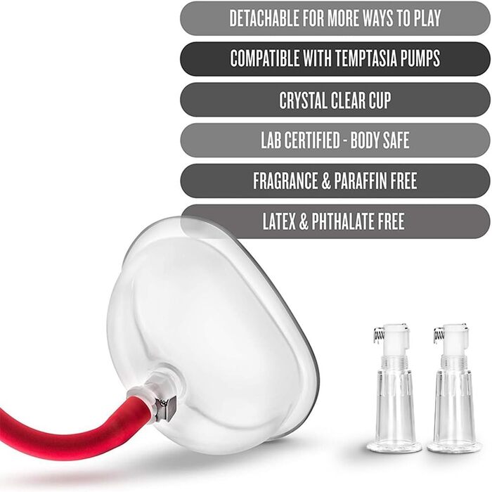 Набір для стимуляції грудей Guspiun з вакуумним клапаном: соски, клітор, стимулятор для жінок та пар