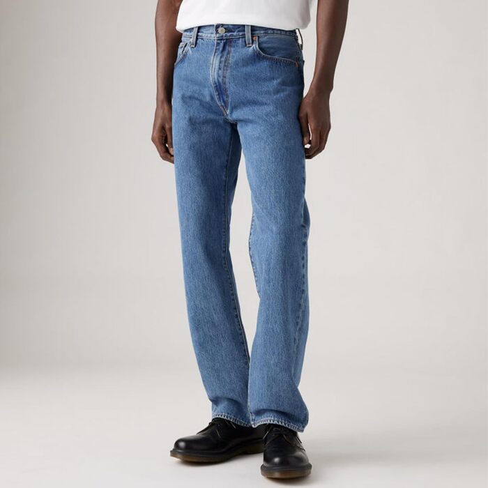 Чоловічі джинси Levi's 555 Relaxed Straight Blue Essentials, сині (34W / 34L)