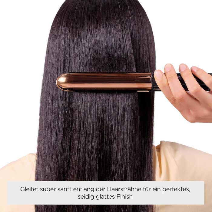 Випрямляч та плойка для волосся BaByliss Straight And Curl Brilliance ST482E: титанові пластини, іонізація Anti-Frizz, 5 рівнів температури до 235°C, мідний колір