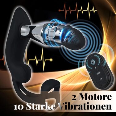 Вібратор для чоловіків AMZBEE з електрошоком, масажер простати та анусу, комплект з 10 шт., SM іграшки для дорослих