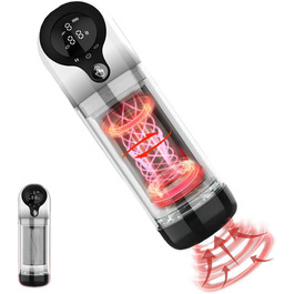 Масажер для чоловіків Lmgoc з 9 режимами обертання та 4 режимами всмоктування. Інтимні іграшки для дорослих, 3D вагінальний дизайн.