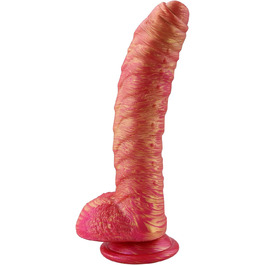 MOCOYA Дільдо для жінок, реалістичний, з сильним присоском, для анального сексу, червоний, 22 см