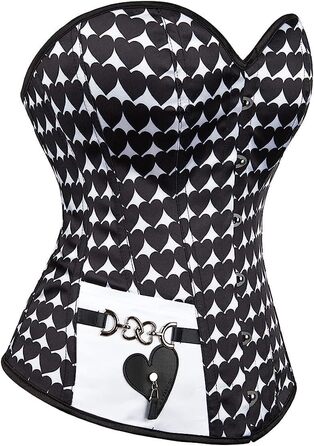 Жіноче корсетне тіло Adelce з квітковим принтом, стильне, кольорове, на шнурівці, вінтажний стиль, для підкреслення талії, розмір XXL, серцеподібна форма