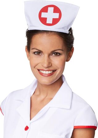 Костюм медсестри Dressforfun Tectake: сексуальний набір з червоним хрестом, з кнопками, з резинкою для волосся (S)