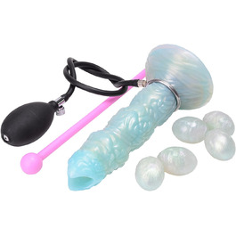 Анальний плаг з силікону Axcroo з 5 кульками, надувний, для анусу, вагінальний дилататор, мастурбатор, SM-іграшка для жінок та чоловіків