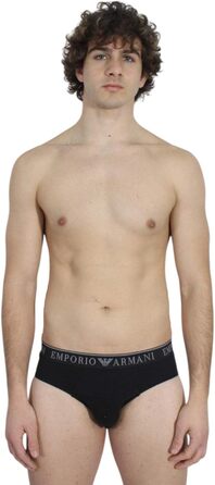 Слип чоловічий Emporio Armani (2 шт. в упаковці) (XL, Чорний/Чорний)