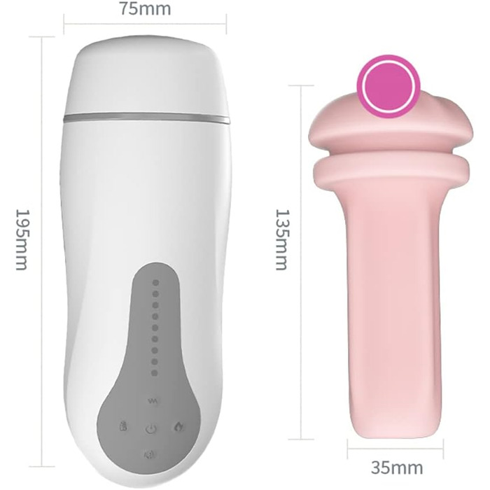 Автоматичний чоловічий мастурбатор Xuomt з тоном, 10 режимів вібрації та рівні всмоктування - іграшка для дорослих