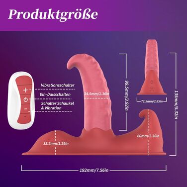 Вібратор-монстр для жінок: 10 режимів, анальний, кліторальний, G-точка, дистанційне керування