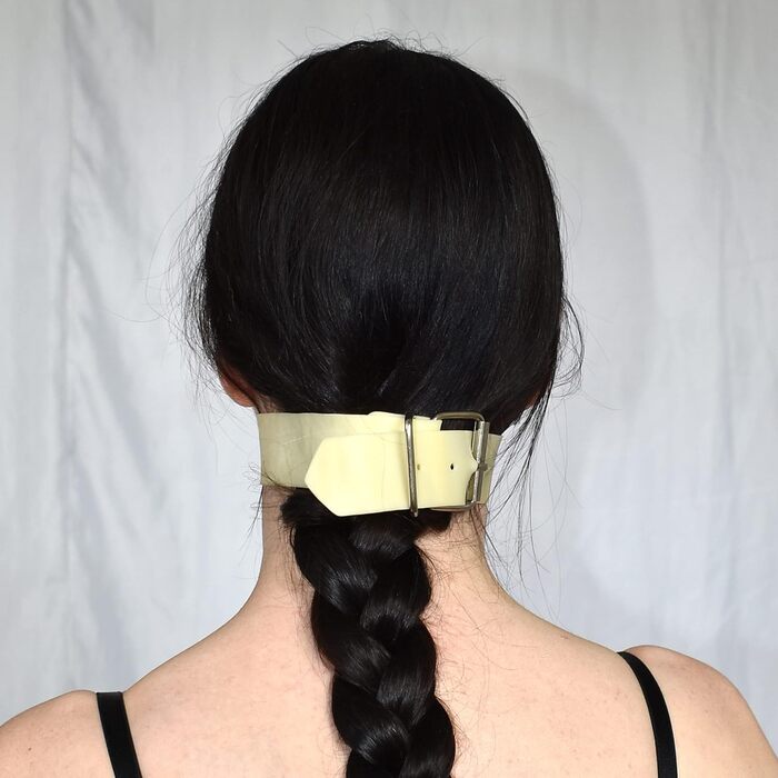 Mundgag з латексу Honeylust для BDSM з м'якою поверхнею та язиком - еластичний гумовий ротний фіксатор для сексуальних ігор та фетиш-сесій (бежевий)