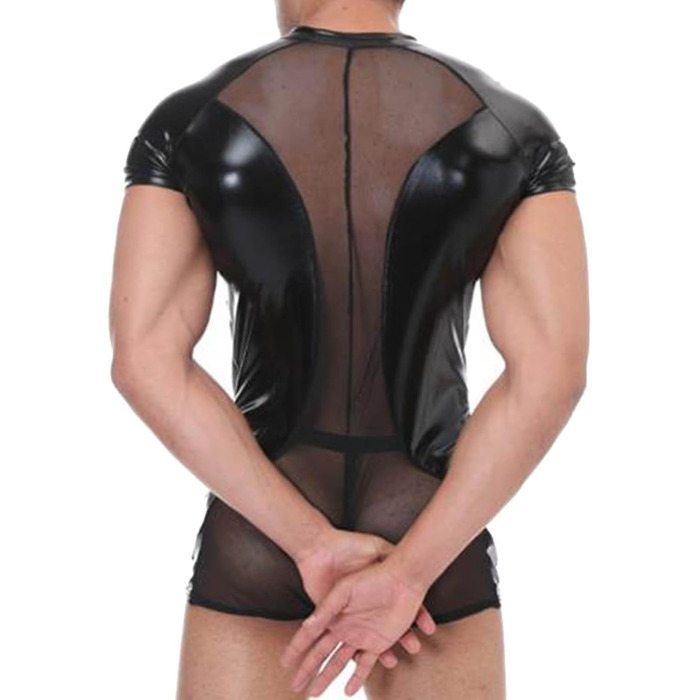 Спортивні шорти для боротьби SRZYMJ чоловічі, для фітнесу, тренувань, з короткими рукавами, боді, чорний (A4-Schwarz), розмір M