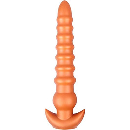 Анальний плаг Roluck з рідкого силікону, великий розмір, з підставкою. Іграшка для дорослих, для початківців та досвідчених користувачів.