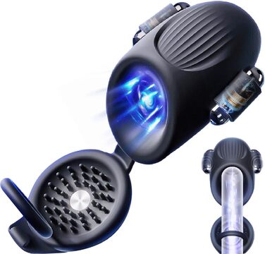 Вібратор для чоловіків Jpscor Eichelvibrator – 10 режимів, сильний стимулятор, електричний кубок-вібратор для соло