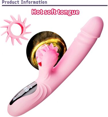 Вібратор для жінок з 9 функціями, нагріванням та стимуляцією G-точки (Rabbit) - зелений