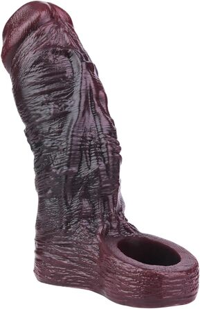 Реалістичний силіконовий пеніс-чохол з кульочками, вени, для збільшення та подовження, секс-іграшка для чоловіків (XL)