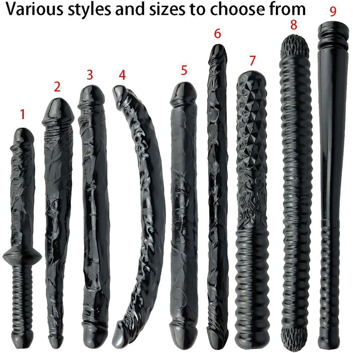 Анальний плагін з подвійним двійником, м'який анальний плагін, імітація пеніса для масажу G-точки та простати, велика іграшка для пар та гомосексуалів, 9-56 см