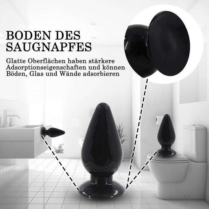 Анальний плагін великого розміру 3 в 1, набір анальних куль, секс-іграшка для пар (чорний)