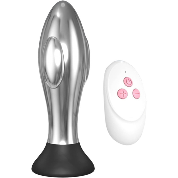 Вібратор ануса металевий YcsLust з пультом керування - 10 швидкостей, для жінок/чоловіків/пар
