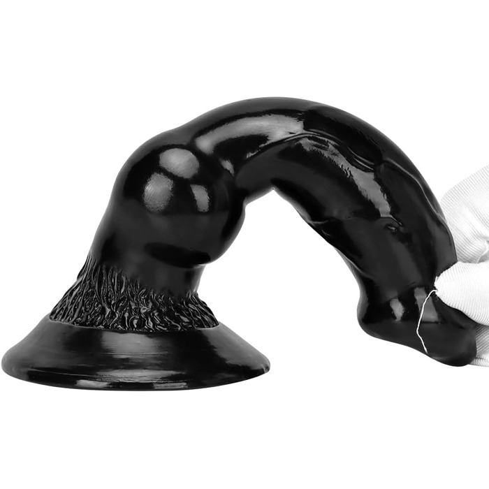 Великий дildo чорного кольору з потужним присоском, дildo у вигляді тваринного/монстра, для анального сексу, преміум-якість, для чоловіків та жінок