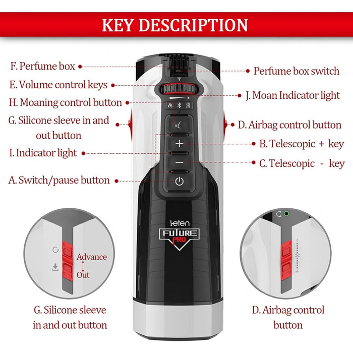 Автоматичний електричний масажер для чоловіків - стимулятор пеніса, секс-іграшка