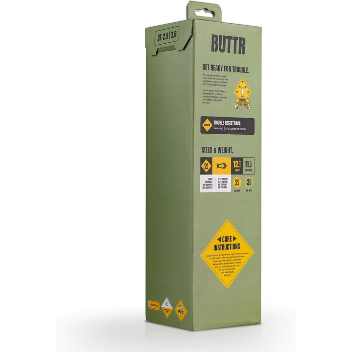 Анальний секс-іграшка BUTTR Double Trouble Fisting Dildo, Чорний, XXL, для досвідчених користувачів