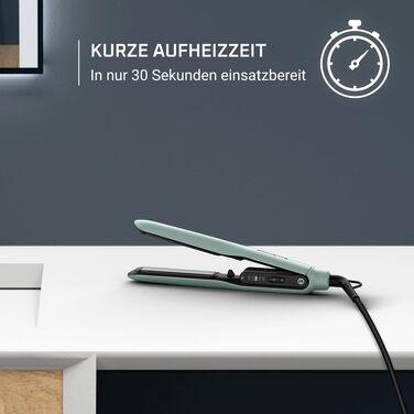 Випрямляч для волосся Rowenta Thermoglide SF5120 з керамічними пластинами, регулюванням температури та поворотним кабелем, синій