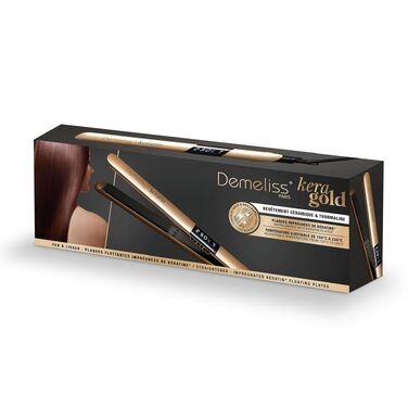 Професійний випрямляч для волосся 2в1 Demeliss Saint Algue Kera GOLD: випрямлення та завивка, кератин, 150-230°C, цифровий дисплей