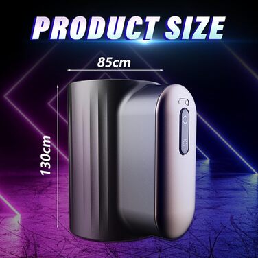 Електричний мастурбатор для чоловіків QGLust з 10 режимами ротації та телескопією, пеніс-тренажер, вібратор (білий)